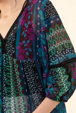 Blouse Ange imprimée fleurie | INDIES