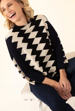 Pull Kira graphique 50% laine | INDIES