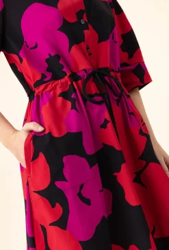 Robe Sepia en jersey technique imprimé fleuri | INDIES
