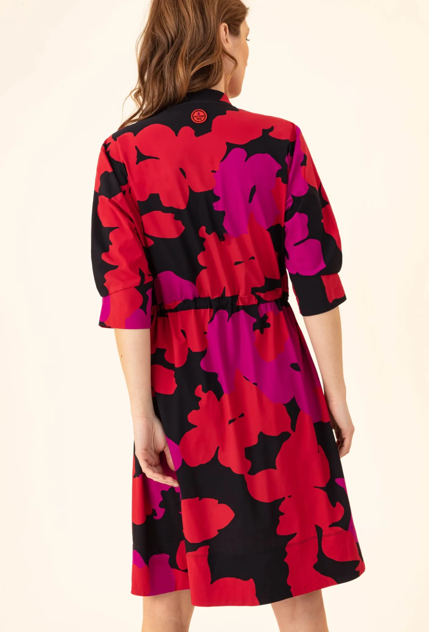 Robe Sepia en jersey technique imprimé fleuri | INDIES